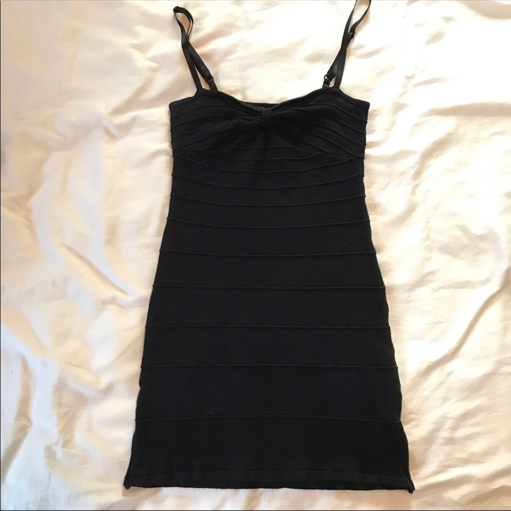 Black mini dress